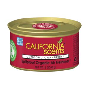 California Scents Concord Cranberry Organic Air Freshener Can 42g California Scents Concord Cranberry Organic Air Freshener Can 42g